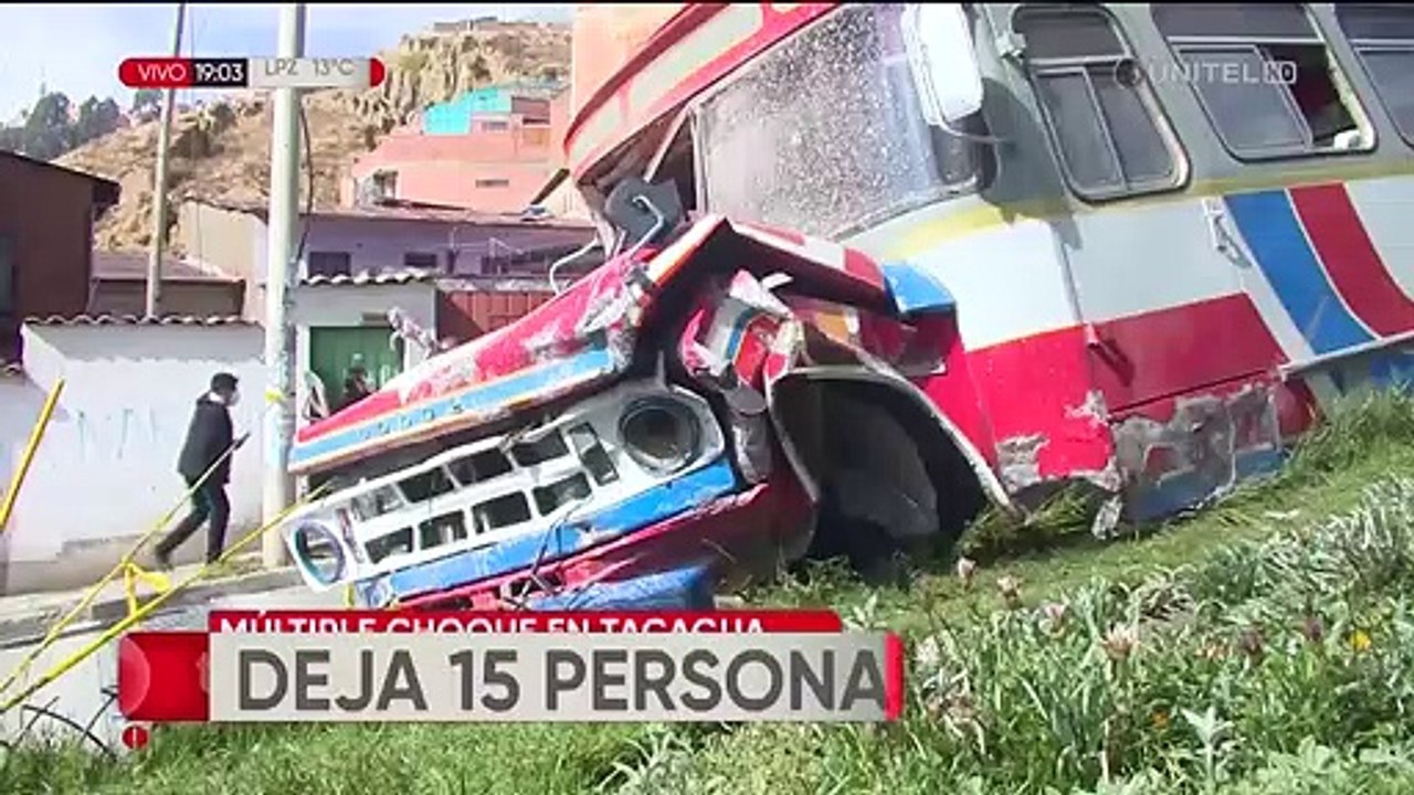 Chofer de micro que produjo accidente múltiple se encuentra aprehendido