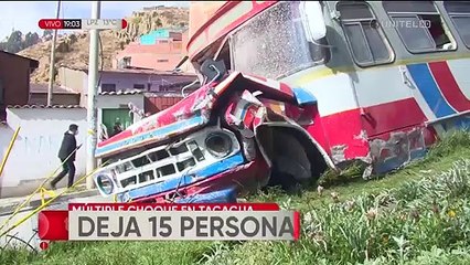 Chofer de micro que produjo accidente múltiple se encuentra aprehendido