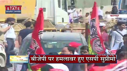 विजय रथ यात्रा पर सवार Akhilesh Yadav, पहले चरण 5 जिलों में जनसभा