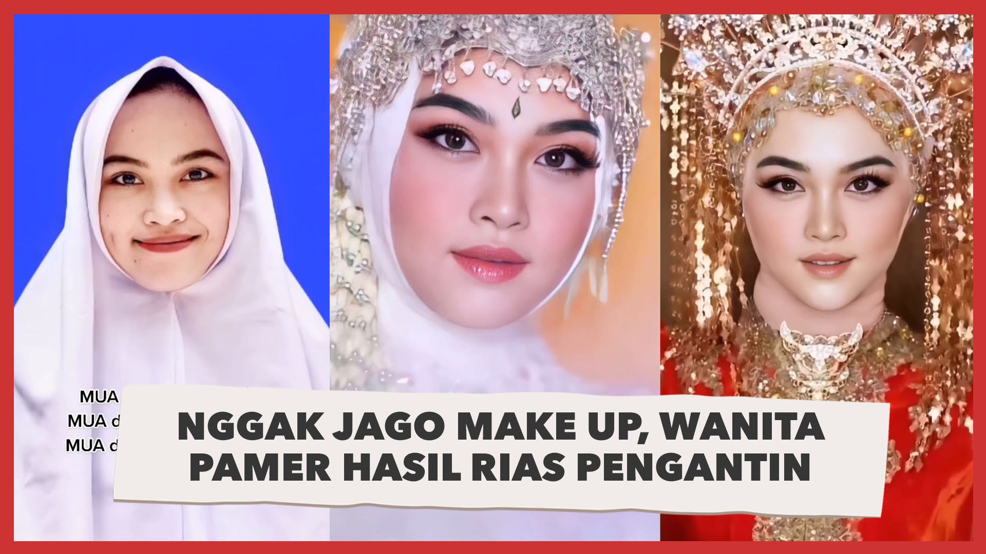 Nggak Jago Make up, Wanita Pamer Hasil Rias Pengantin Bikin Pangling: Pakai  Aplikasi ini - video Dailymotion
