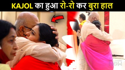 Kajol Gets Extremely Emotional, Cries After Meeting Her Uncle At Durga Puja