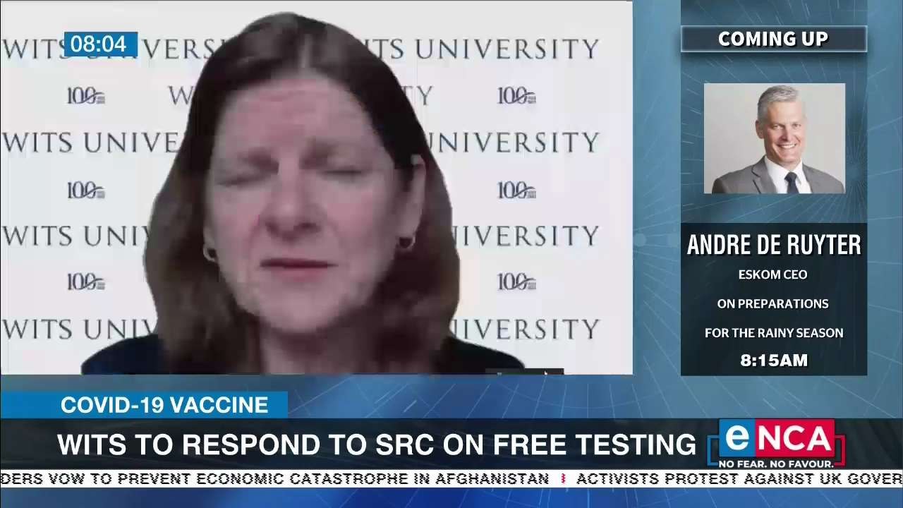 Wits responds to SRC on free testing video Dailymotion