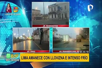¡A tomar precauciones! Lima amaneció con llovizna e intenso frío