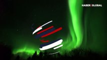 Kuzey ışıklarının hayran bırakan dansı Kanada semalarında böyle görüntülendi