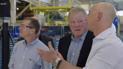 El capitán Kirk, de Stark Trek viaja hoy al espacio