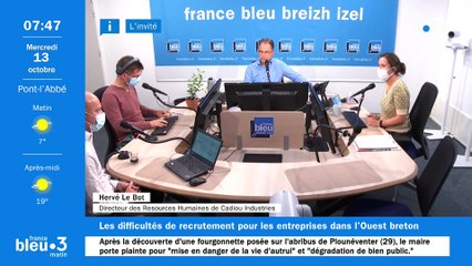 Hervé Le Bot, DRH de Cadiou Industries recrute une cinquantaine de personnes