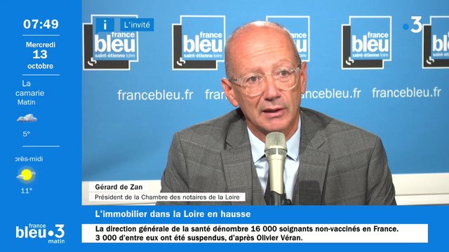 Gérard De Zan, président de la Chambre des notaires de la Loire