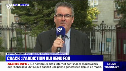 Crack: pour le maire PS de Pantin, "on a déplacé le problème sans le régler et maintenant, on a des consommateurs de crack qui déambulent dans les rues"