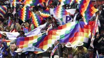 El presidente boliviano, Luis Arce, realiza su 