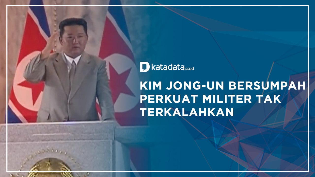 Kim Jong-un Bersumpah Perkuat Militer Tak Terkalahkan | Katadata Indonesia