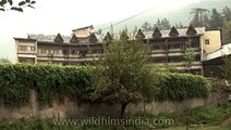 A hotel building in Manali, Himachal Pradesh in North India.