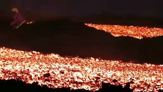 La lava afecta ya a 656 hectáreas de La Palma