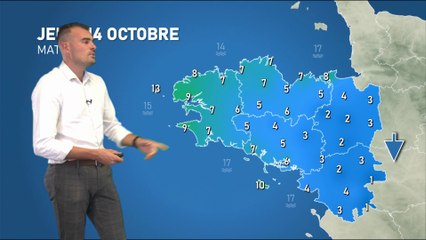 Bulletin météo pour le jeudi 14 octobre 2021