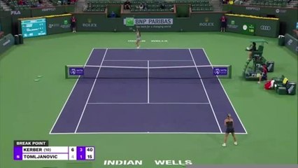 Indian Wells - Kerber file en quarts
