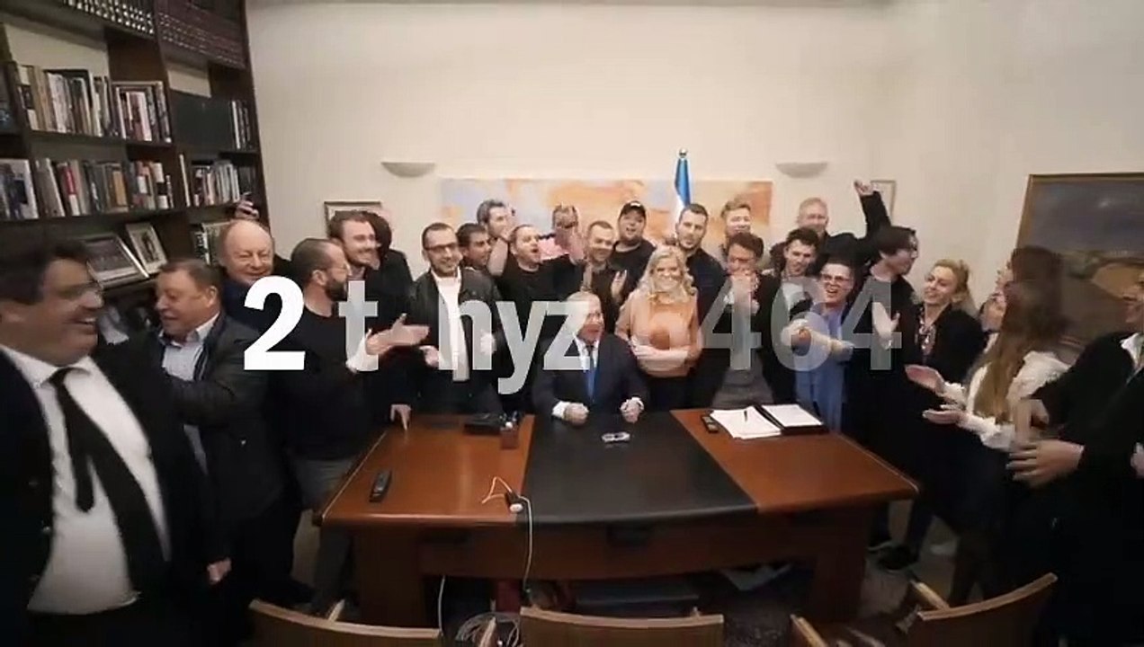 Le député Meyer Habib aux côtés de Benyamin Netanyahou lors des élections législatives de 2020