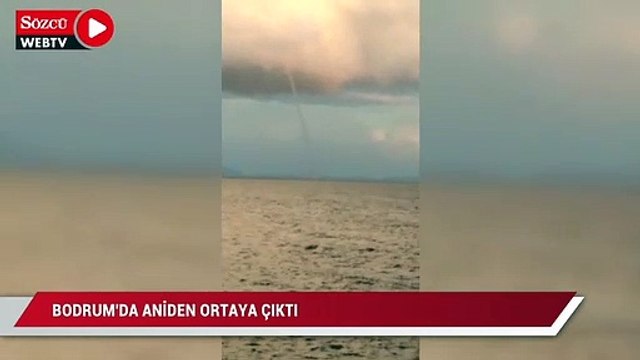 Bodrum’da aniden ortaya çıktı, hortum kabusu