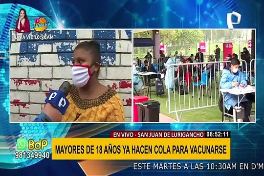 Más de 12 millones de peruanos ya cuentan con dos dosis: inicia vacunación a mayores de 18 años