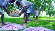 FRENCH FRIES & ONION RINGS _ Crispy American Snack Recipes Cooking in Village _