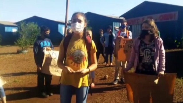 Alunos do Colégio do Campo fazem mobilização por falta de recursos