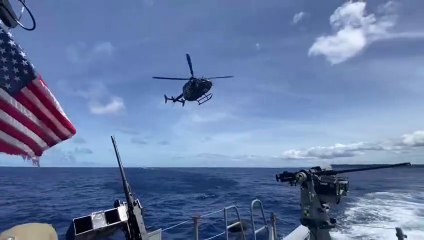Interoperability: The Guam National Guard and the U.S. Navy Conduct Joint Training at Sea