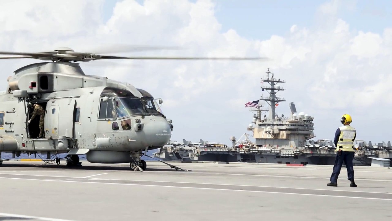 UK & USA Led Carrier Strike Group • Quad Carrier Operations • Philippine Sea, Oct 2021