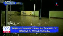 Huracán Pamela impacta en costas mexicanas