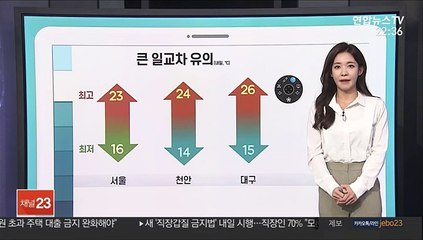 [날씨클릭] 내일 전국 맑은 하늘…10도 안팎 큰 일교차