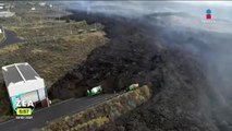 Desalojan a habitantes de La Palma ante el avance de la lava del volcán Cumbre Vieja