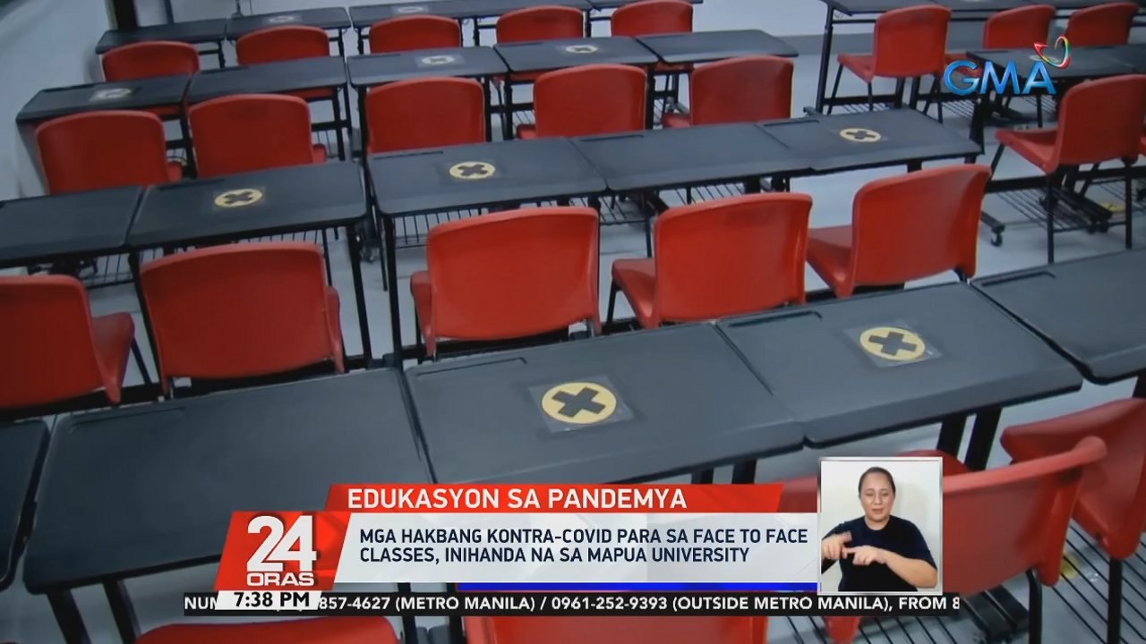 Mga hakbang kontra-COVID para sa face to face classes, inihanda na sa Mapua University | 24 Oras