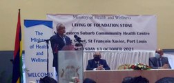 Extrait du discours de Pravind Jugnauth à la pose de la première pierre d'un nouveau dispensaire à Plaine-Verte