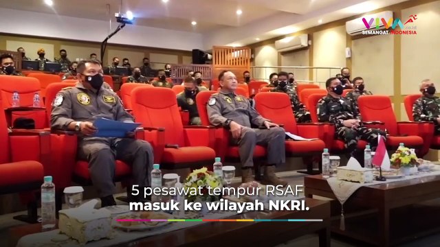 Wah! Beberapa Jet Tempur Singapura Lintasi Langit NKRI