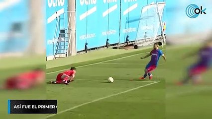 Así fue el primer gol de Agüero con el Barcelona