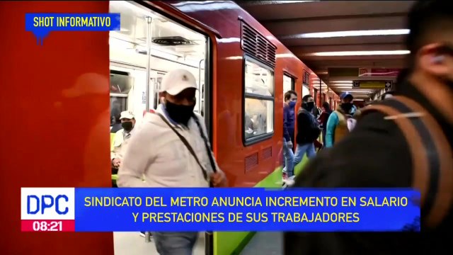 Sindicato del metro anuncia incremento en salario de sus trabajadores