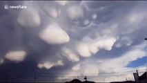 La forme de ces nuages en Chine est impressionnante