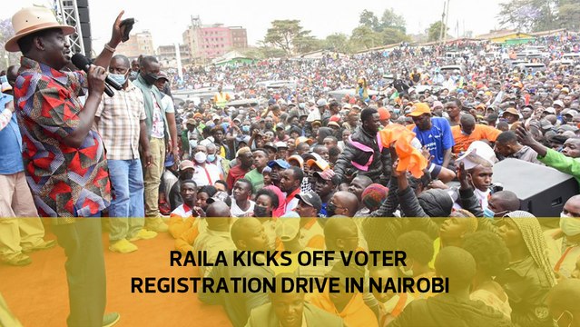 Raila kicks off voter registration drive in Nairobi