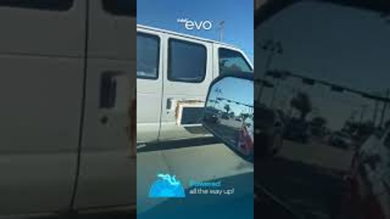 AC Unit Installed In Van Door