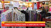 Comerciantes opinan sobre la apertura del puente