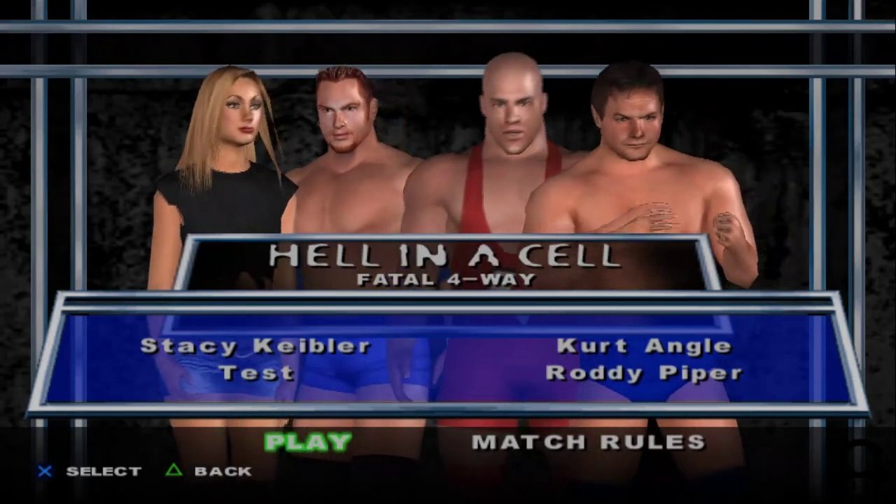 Here Comes the Pain Stacy Keibler(ovr 100) vs Test vs Kurt Angle vs Roddy Piper