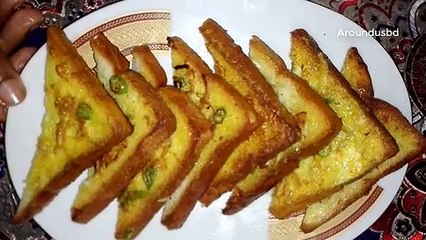 how to make bread omelette egg recipe homemade aroundusbd |
