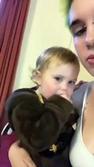 Parent Pulls Tiny Pest From Toddler's Mouth