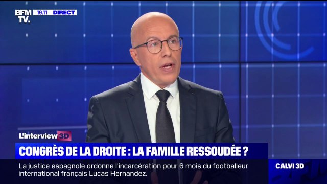 Congrès LR: pour Éric Ciotti, la participation de Xavier Bertrand est une bonne nouvelle collective