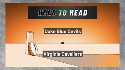 Duke Blue Devils at Virginia Cavaliers: Spread