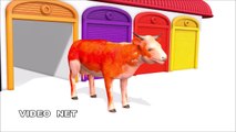Bright Cartoon for babies - Learning colors with cows - Educational video by Kids Toy Vehicles