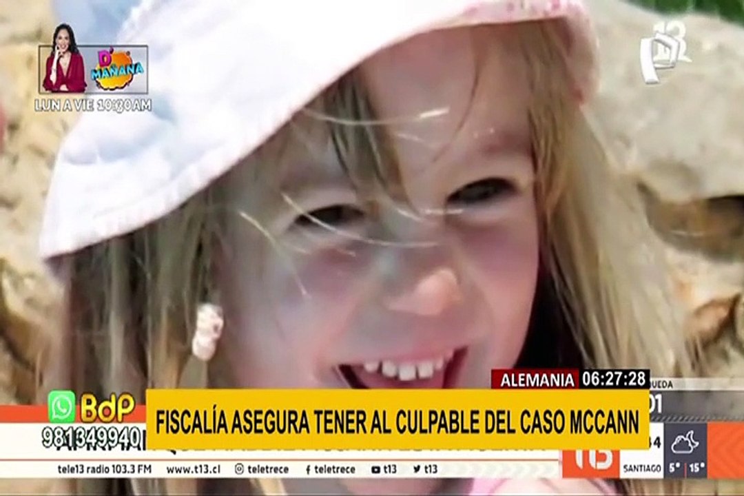 Fiscalía alemana asegura que tiene el culpable del caso de Madeleine McCann