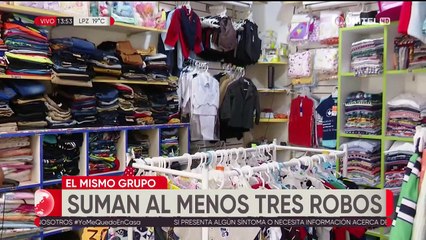 Tres antisociales utilizan una caja de regalo para robar en tiendas del centro cruceño