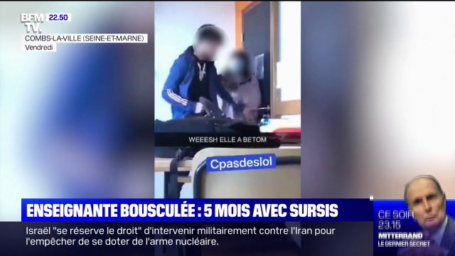 Enseignante bousculée à Combs-la-Ville: l’élève condamné à 5 mois de prison avec sursis