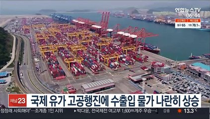 국제 유가 고공행진에 수출입물가 나란히 상승