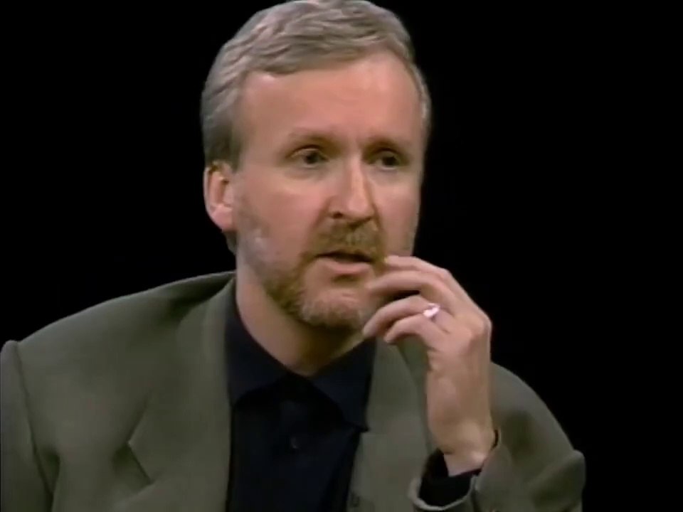 Making  of the Titanic movie  (1997) Charlie Rose Interview with James Cameron (HD)