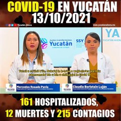 Panorama de Covid-19 en Yucatán. Actualización al 13 de Octubre de 2021