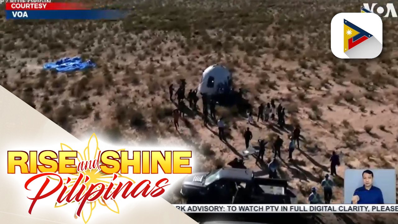 10-minute space tour ni Star Trek icon William Shatner o Captain Kirk, ligtas at matagumpay